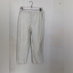 Elegant Beige Straight Leg Women's Pants